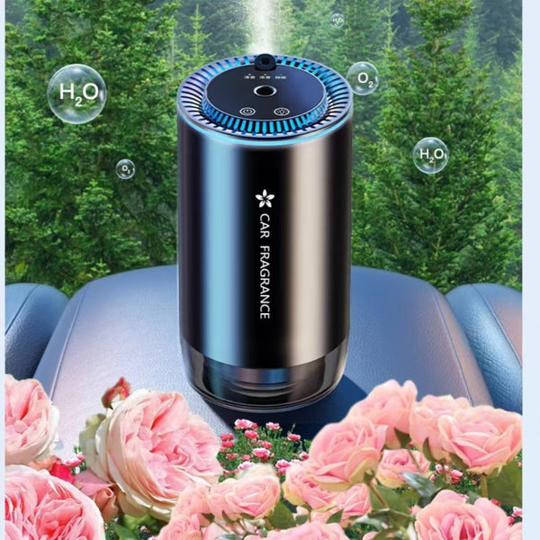 "Car Aroma Diffuser Atomizer with Auto-Spray Feature - 2024 New Model Supplement Liquid, USB Charging Starry Sky Top Aroma Spray Diffuser"