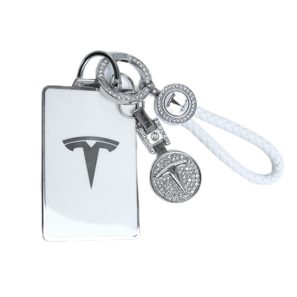 Tesla Key Card Holder Bling Key Chain fit Model S/X/3/Y Cybertruck Card Key Holder Key Card Protective